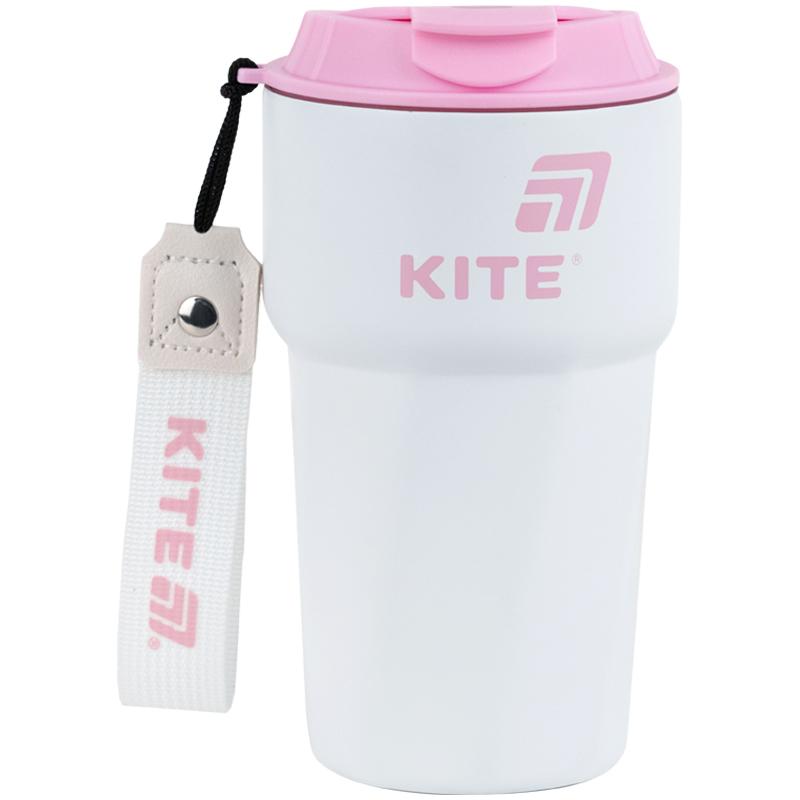 Термокухоль KITE K25-1220-3, 450 мл, біло-рожевий